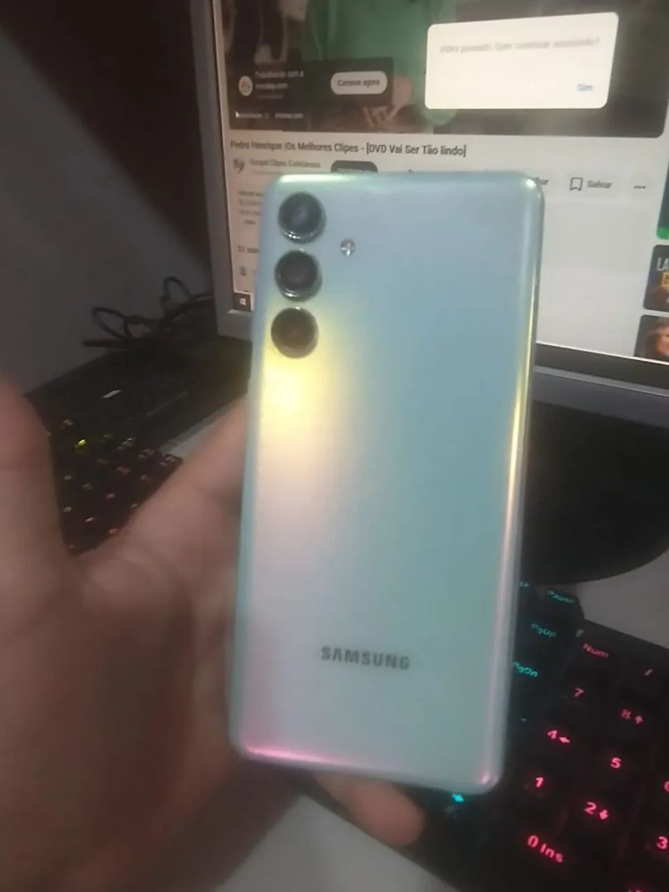 Celular Samsung Galaxy M55 256gb com caixa - Foto 2