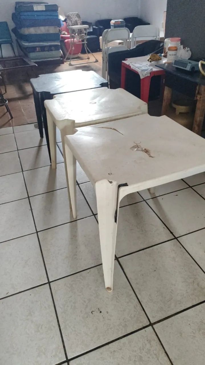 Kit 03 Mesas Plásticas 65204504682114120