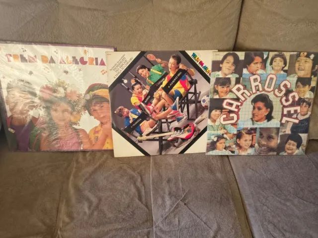 Coleção 3 Discos de Vinil Trem da Alegria e Carrosel