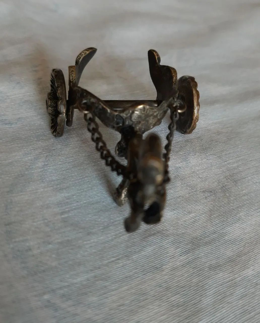 Decoração carruagem de metal antiguidade  - Foto 3