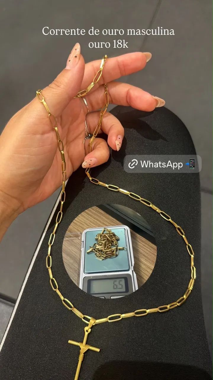 Colar de ouro 18k - Foto 2