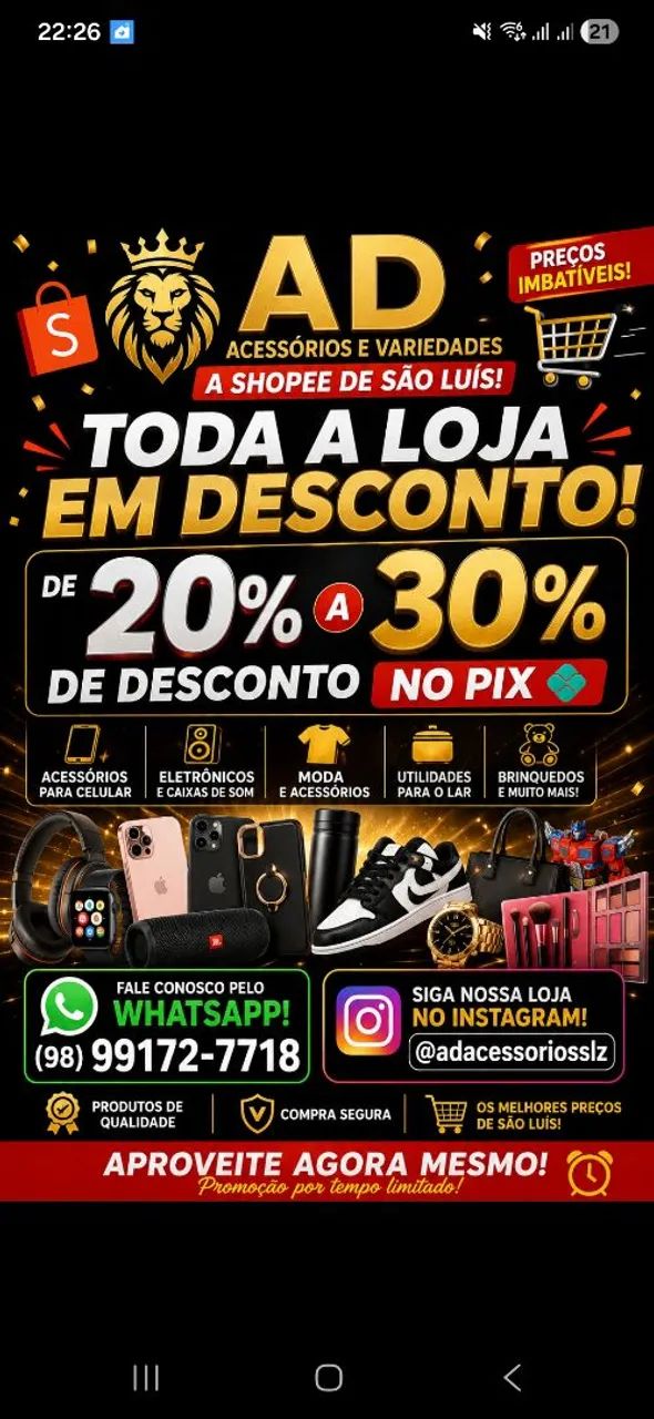 Ad Acessorios E Variedades a shopee de São luis 