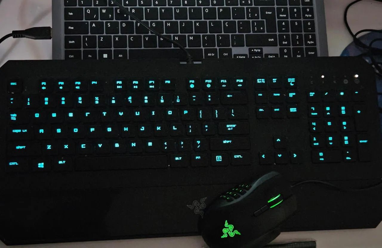 Teclado gamer RAZER aceito troca em xbox, ps4 e ps5 + volta - Foto 3