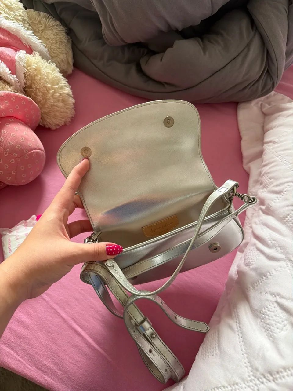 bolsa AnaCapri prata pequena  - Foto 3