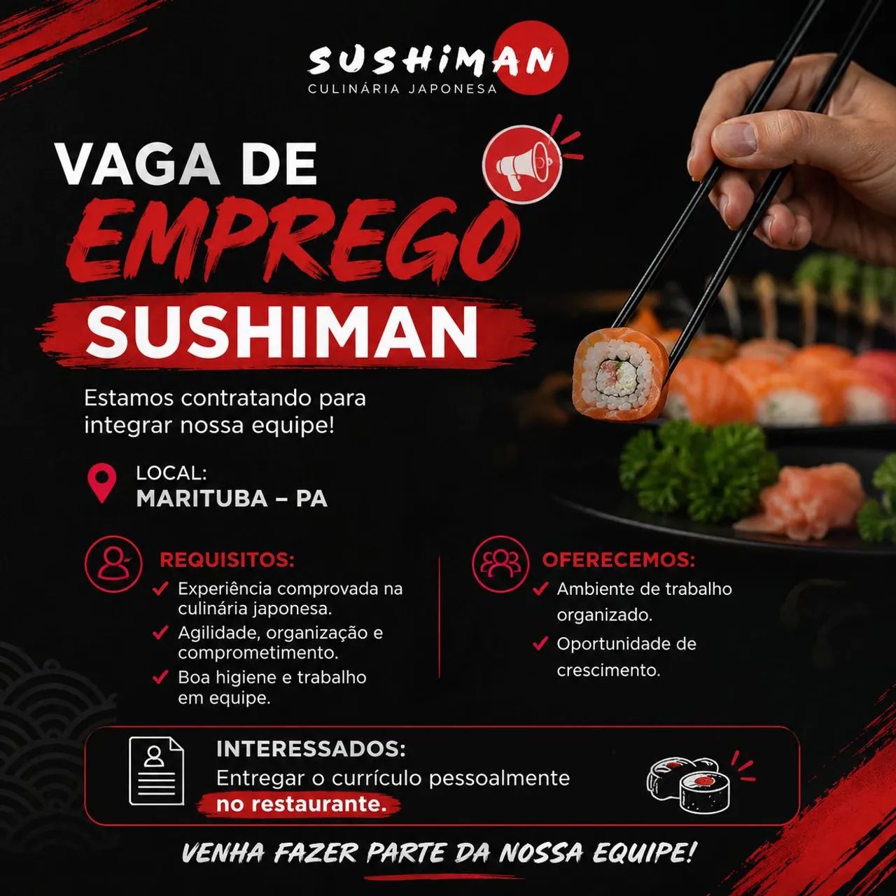 Vaga de emprego 