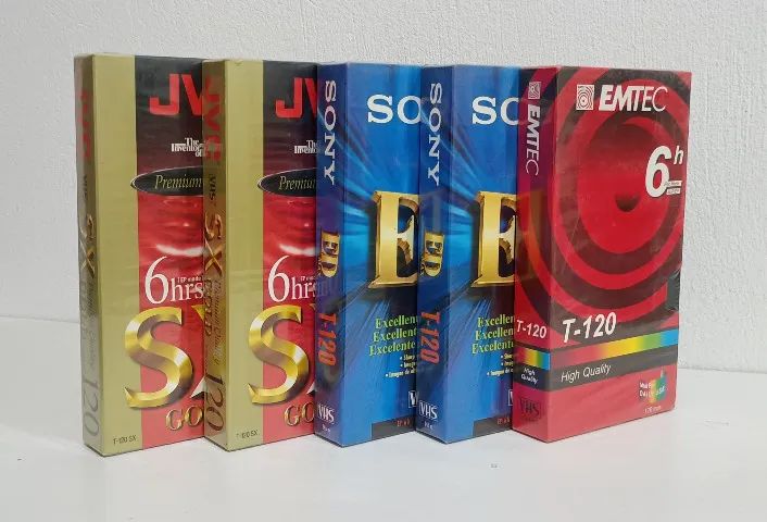 Lote de 5 Fitas VHS Lacradas