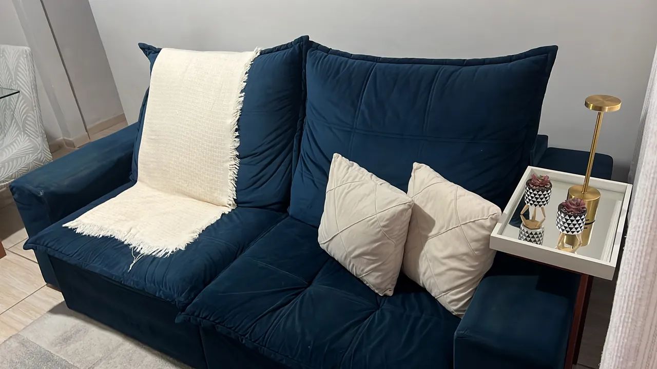 Sofá retrátil 3 lugares
