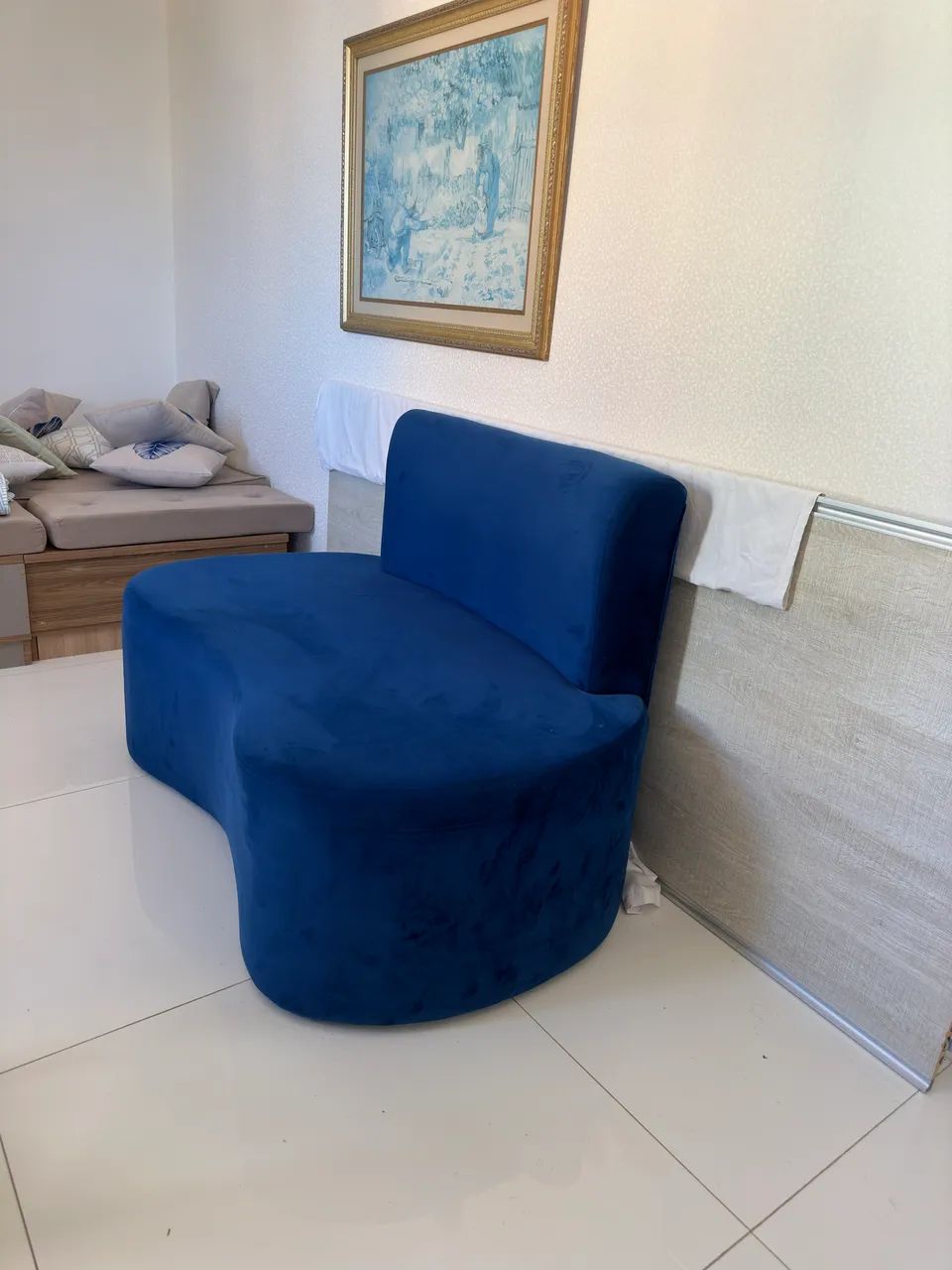 Sofá Orgânico Azul 