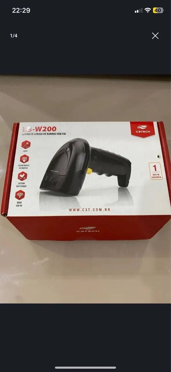 Leitor de código de barras sem fio 422080831617781762