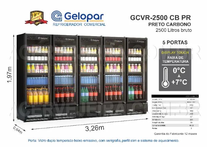 Expositora Gelopar - Refrigerada 