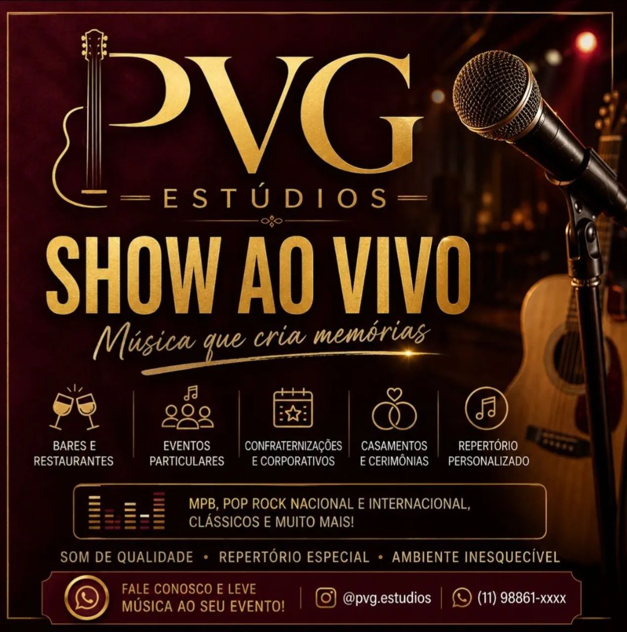 Rafael Gomes voz e violão ao vivo 