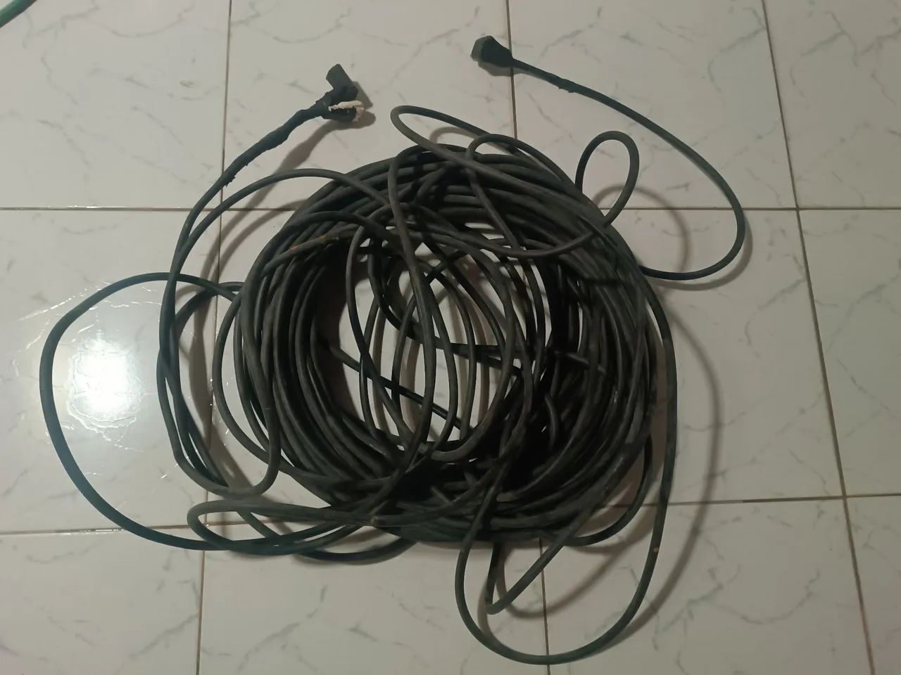 Extensão com 50mts de Cabo PP flex 3x4mm 