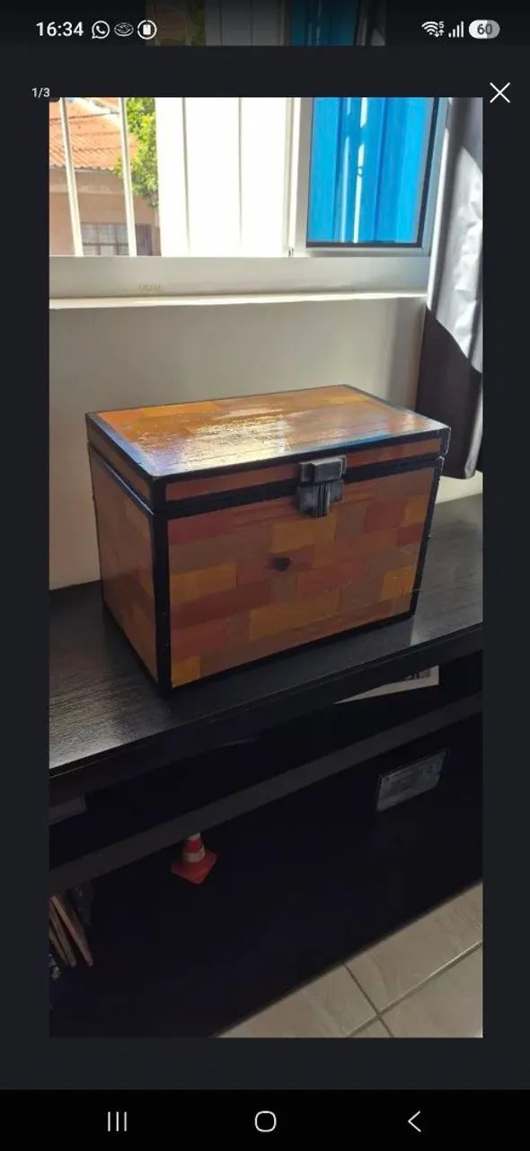 Baú minecraft 