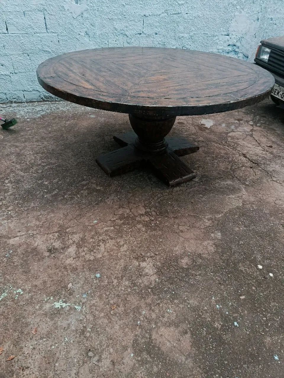 Mesa de jantar rústica 