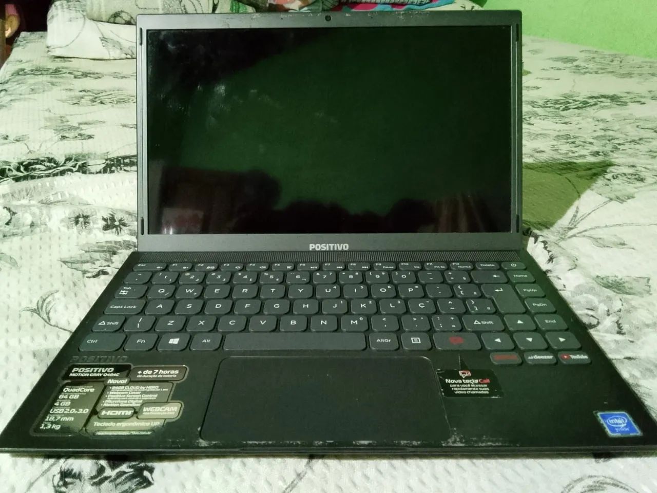 vendo notebook Positivo 750,00