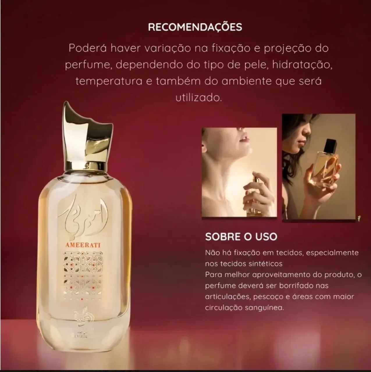 Perfume Árabe Feminino Ameerati da Al Wataniah  - Foto 4