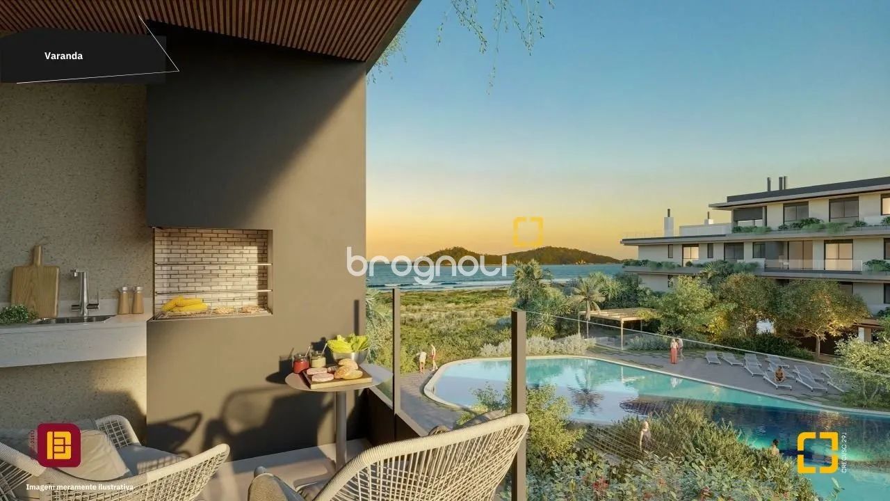 Apartamento 1 dormitório no empreendimento Nautic no Campeche - Florianópolis SC