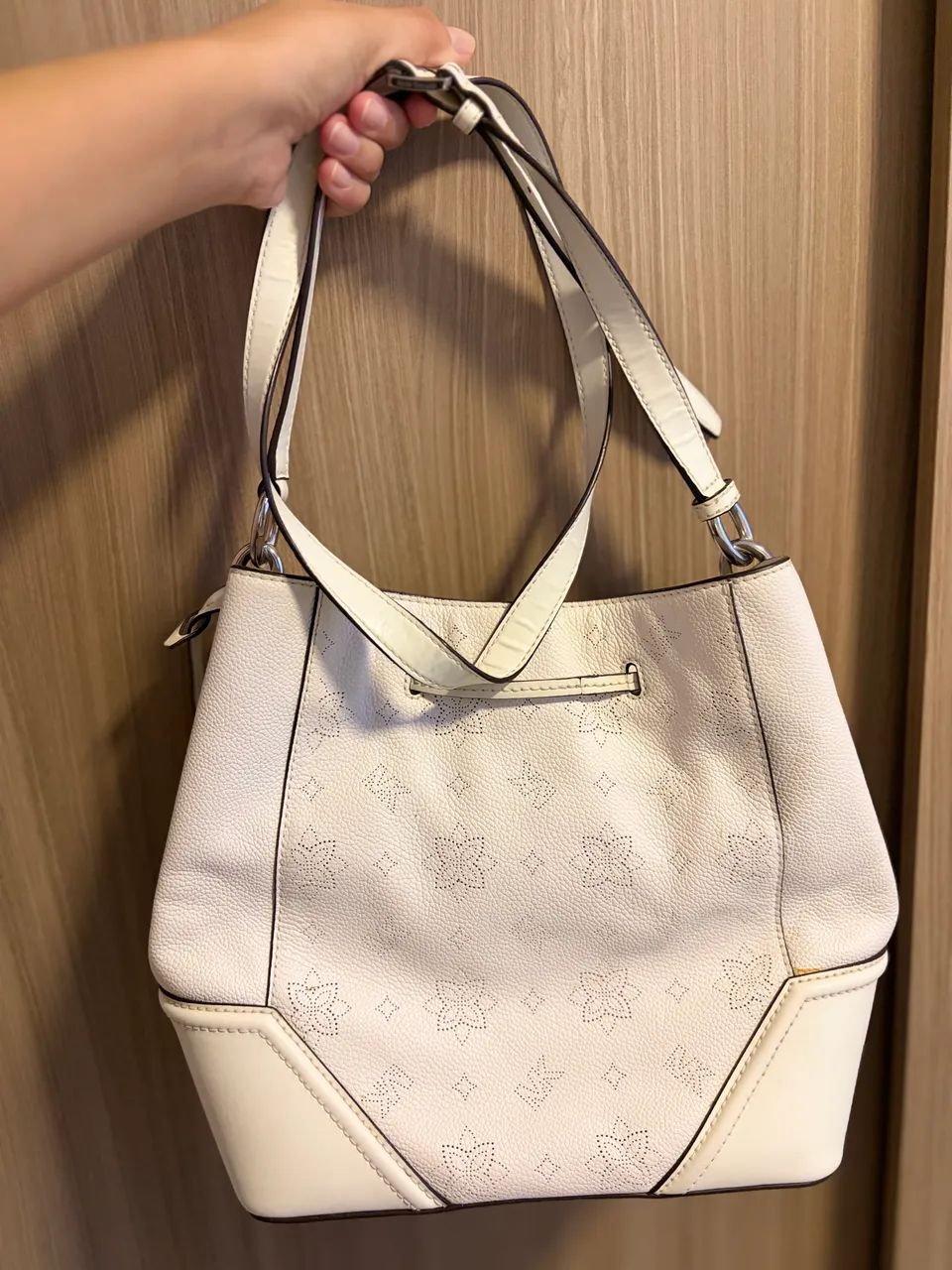 Bolsa Michael Kors Original Off White - Couro - Excelente Estado - Foto 2