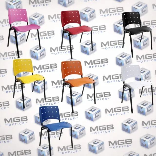 Cadeira de Plástico com Base Giratória Várias Cores ENTREGAMOS DF E ENTORNO - Foto 2