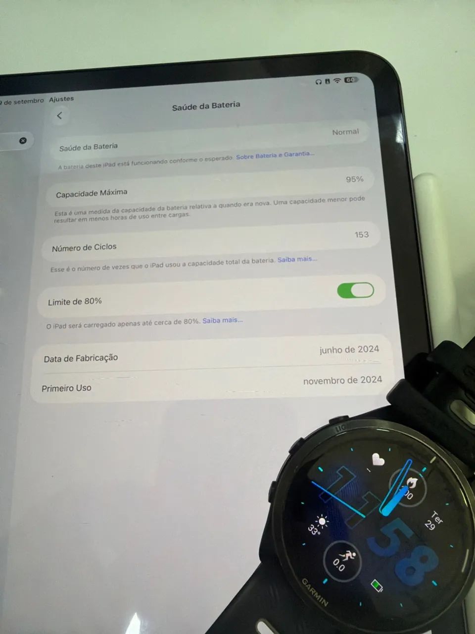iPad Pro M4 11 pol + Apple Pencil Pro + Capa + Capa Teclado - Foto 3