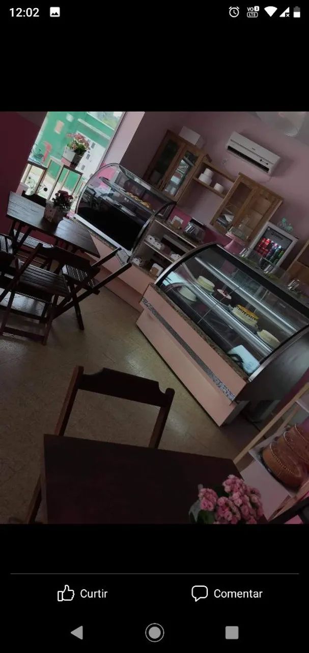 Balcão refrigerado e estufa de Salgados