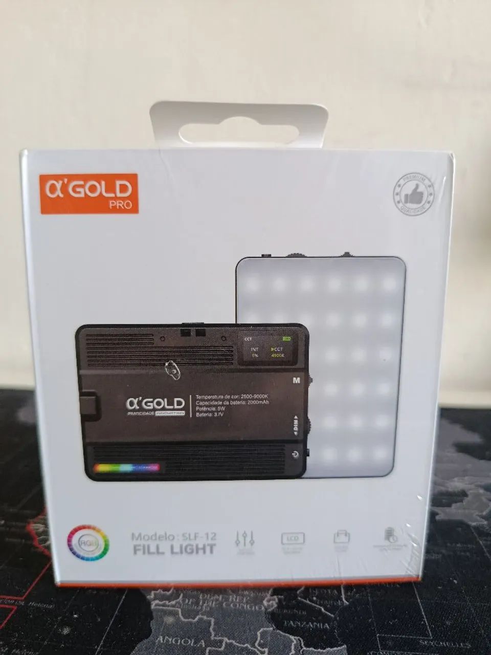 LED RGB RECARREGÁVEL COM SUPORTE PARA CELULAR  / MEGA PROMOÇÃO 
