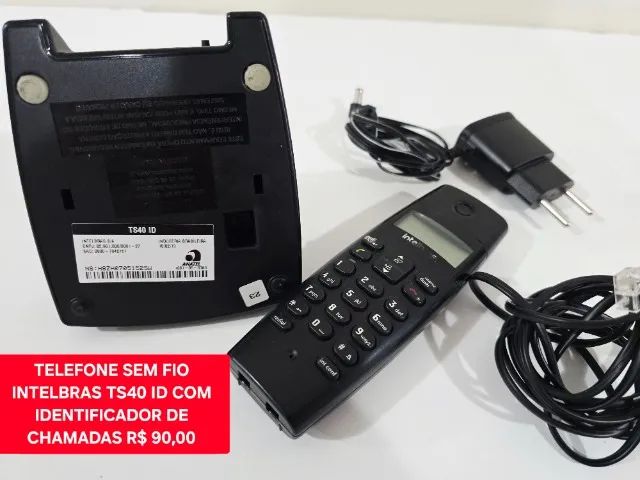 Telefone sem fio Intelbras TS40 ID com identificador de chamadas.  - Foto 3