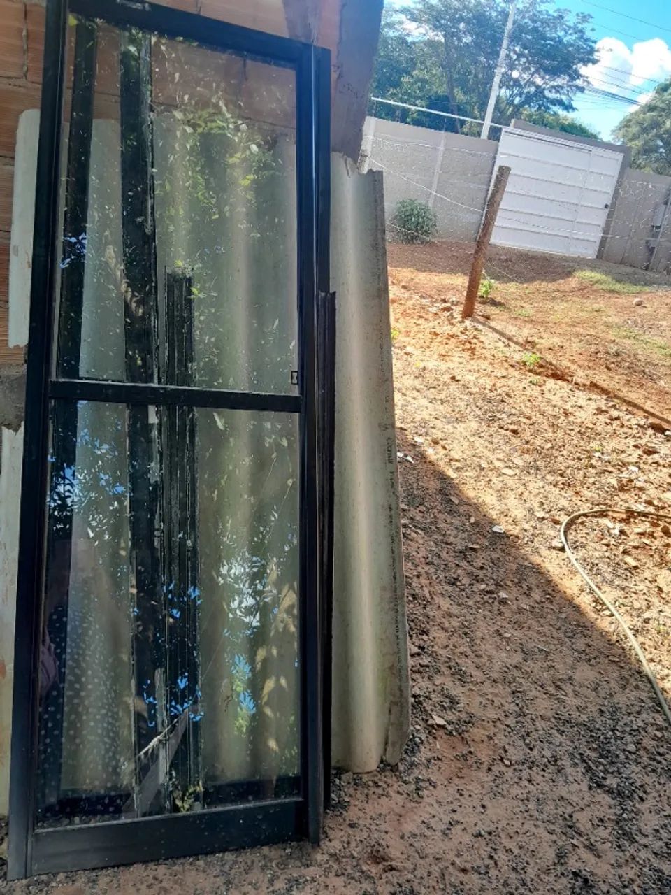 Porta de vidro usada em otimo estado