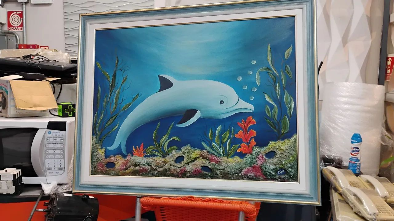 Quadro de golfinho  - Foto 3