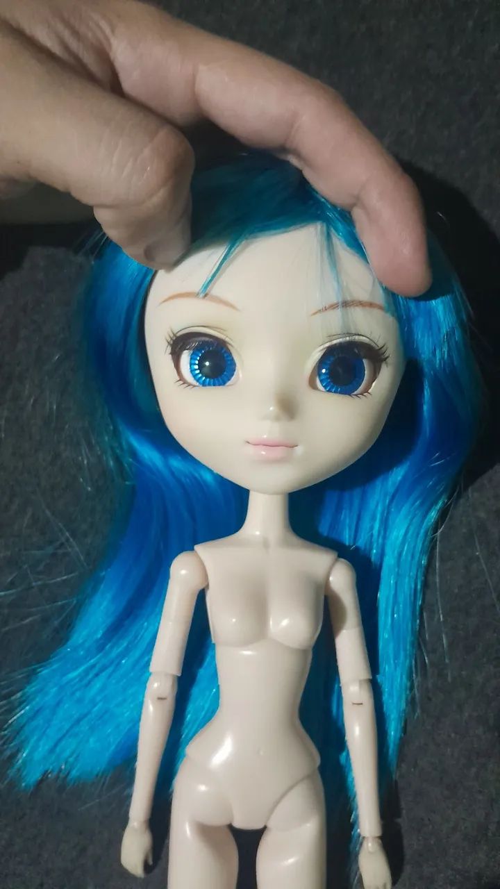 Boneca pullip chelsea cabelo azul  - Foto 2