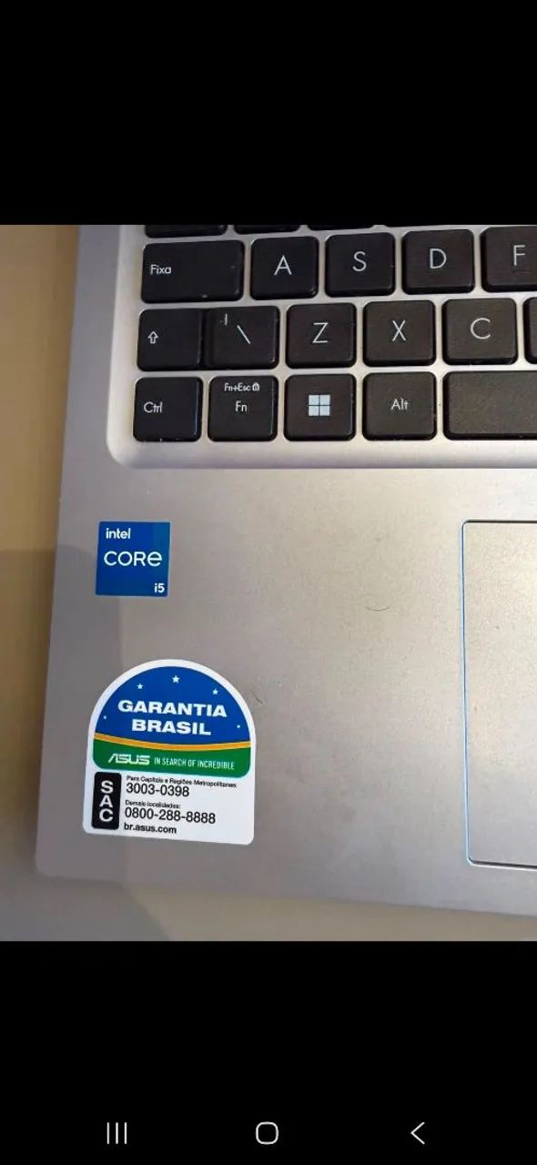 NOTEBOOK ASUS VIVOBOOK <br>12ª GERAÇÃO <br>I5<br>512GB ROM<br>8GB RAM<br>15.6 POLEGADAS - Foto 4