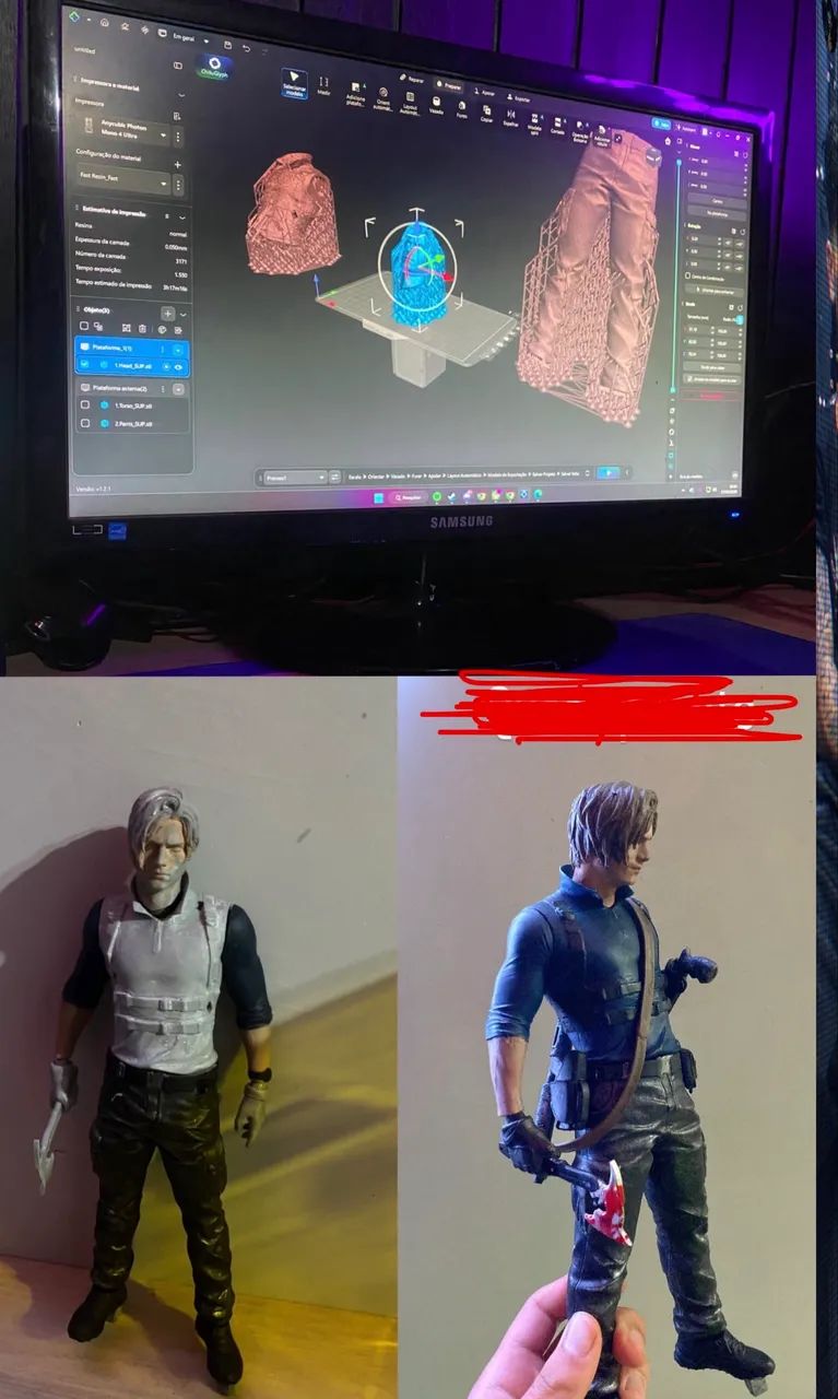 Kit completo para impressão 3d de resina - Foto 3