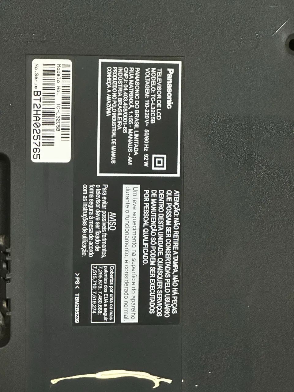 Tv Panasonic viera de 32 polegadas modelo tc-l32c5b  - Foto 3