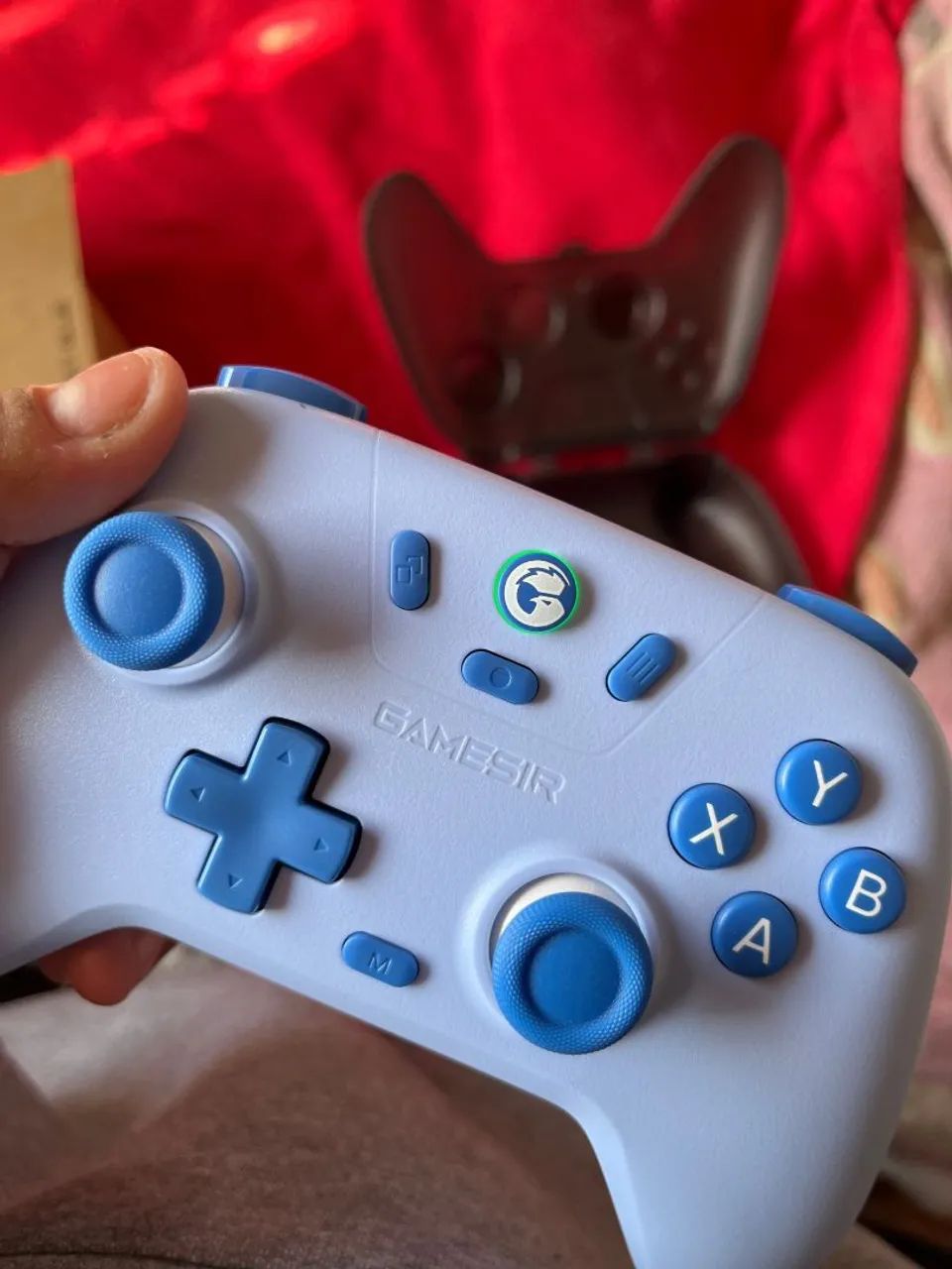 Controle GameSir T4 Nova Lite Tri-Mode - Hall Effect Multi Plataforma AZUL NOVO - Foto 3