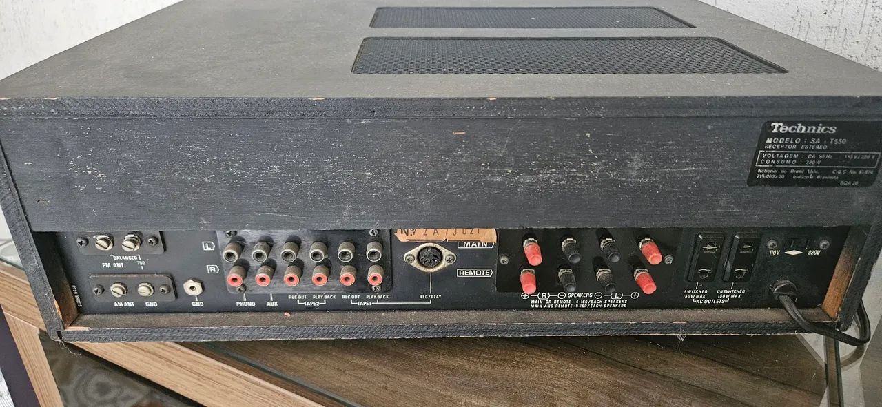 Receiver Technics SA-T550 Vintage Hi-Fi Impecável | Raro Estado de