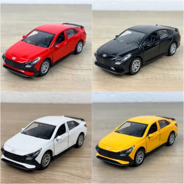 Kit 4 Hyundai Elantra Avante 1:36 Diecast Metal Fricção - Hobbies
