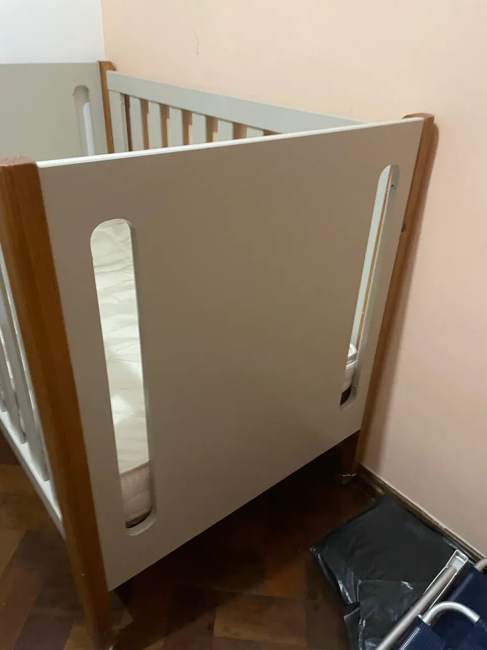 Berço De Bebê Com Rodinha + Colchão  - Foto 3