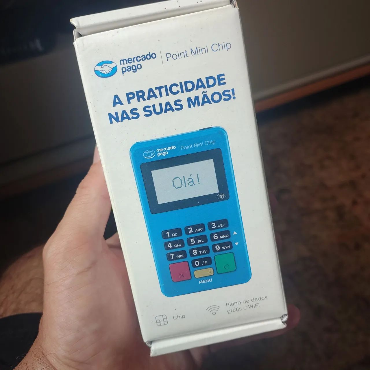 Aceite as principais bandeiras com a maquininha Point Mini Chip.