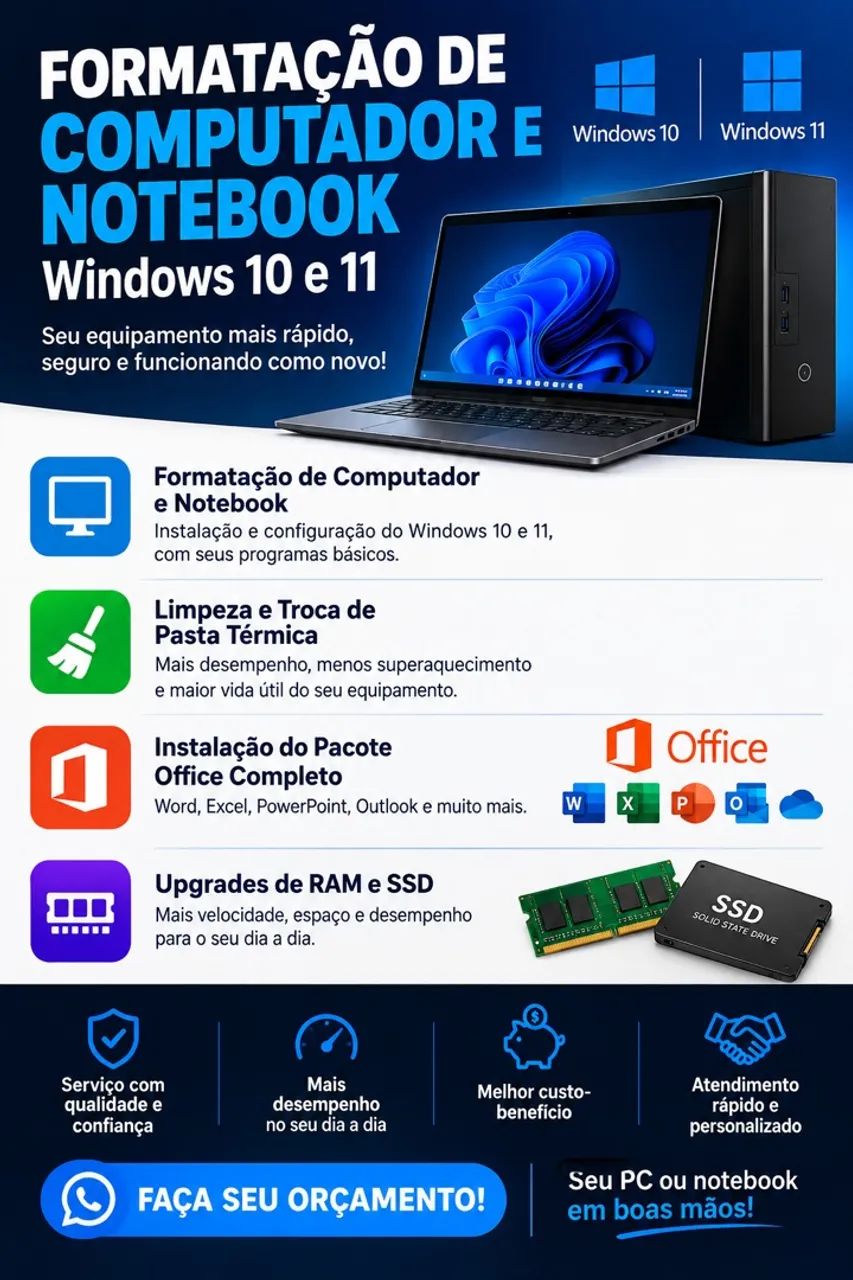 Formatação/Limpeza/instalação Office