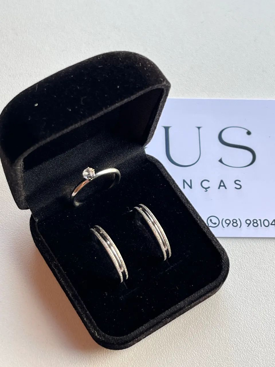 Alianças de namoro compromisso em aço