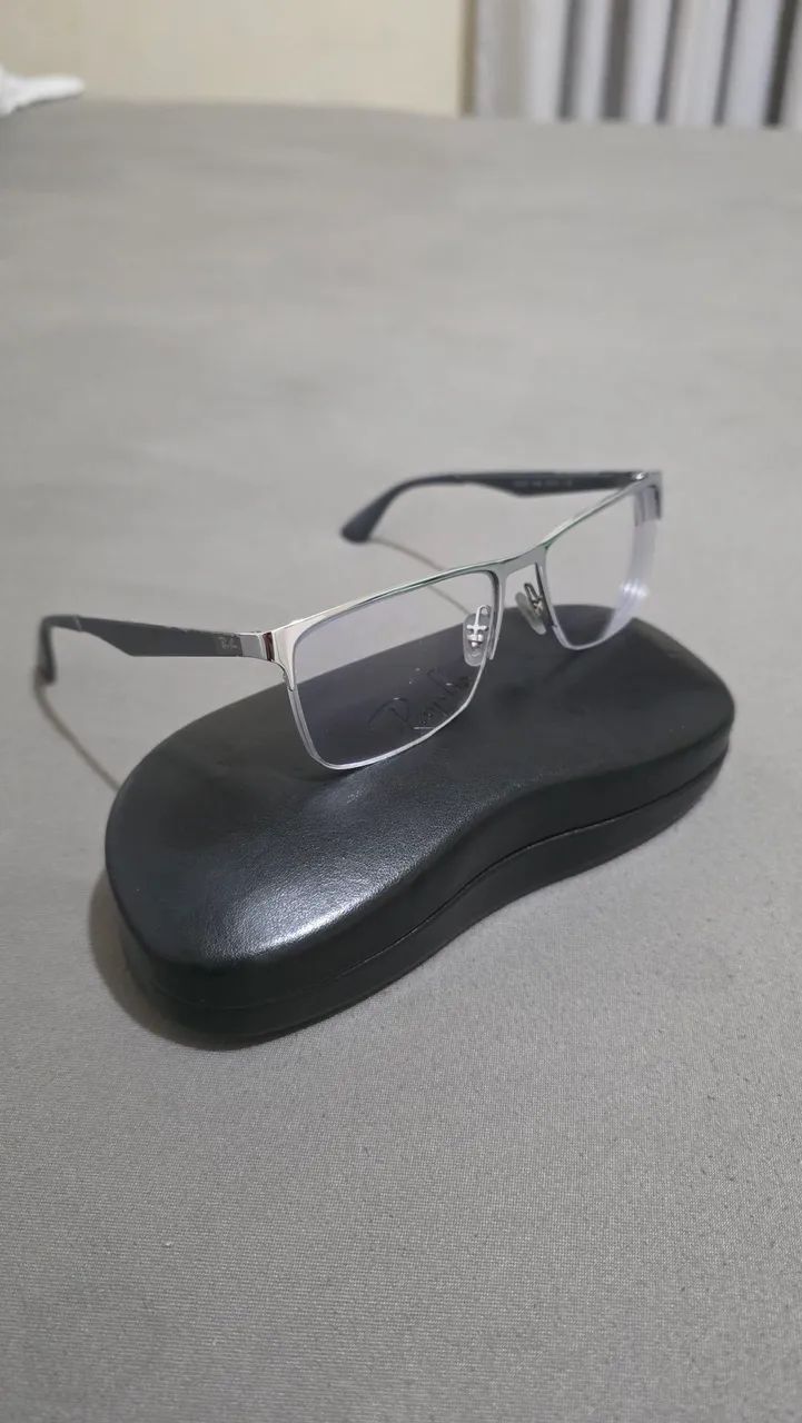Armação Óculos de Grau Ray-Ban RB 6335 2855 56-17 Com Estojo - Foto 2