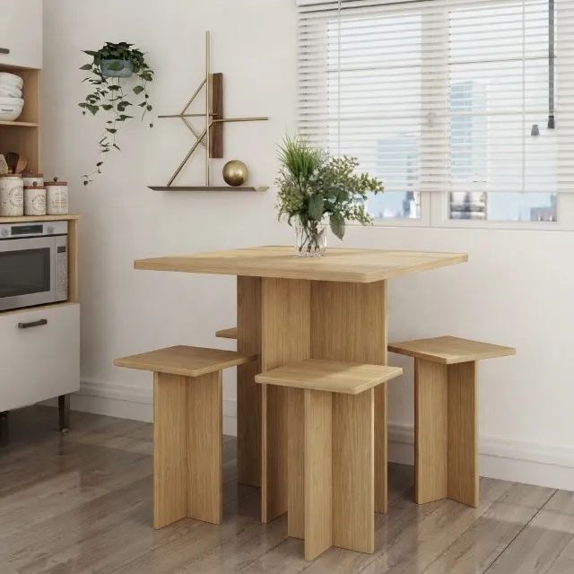 Mesa  com 4 banquetas EM ESTOQUE 
