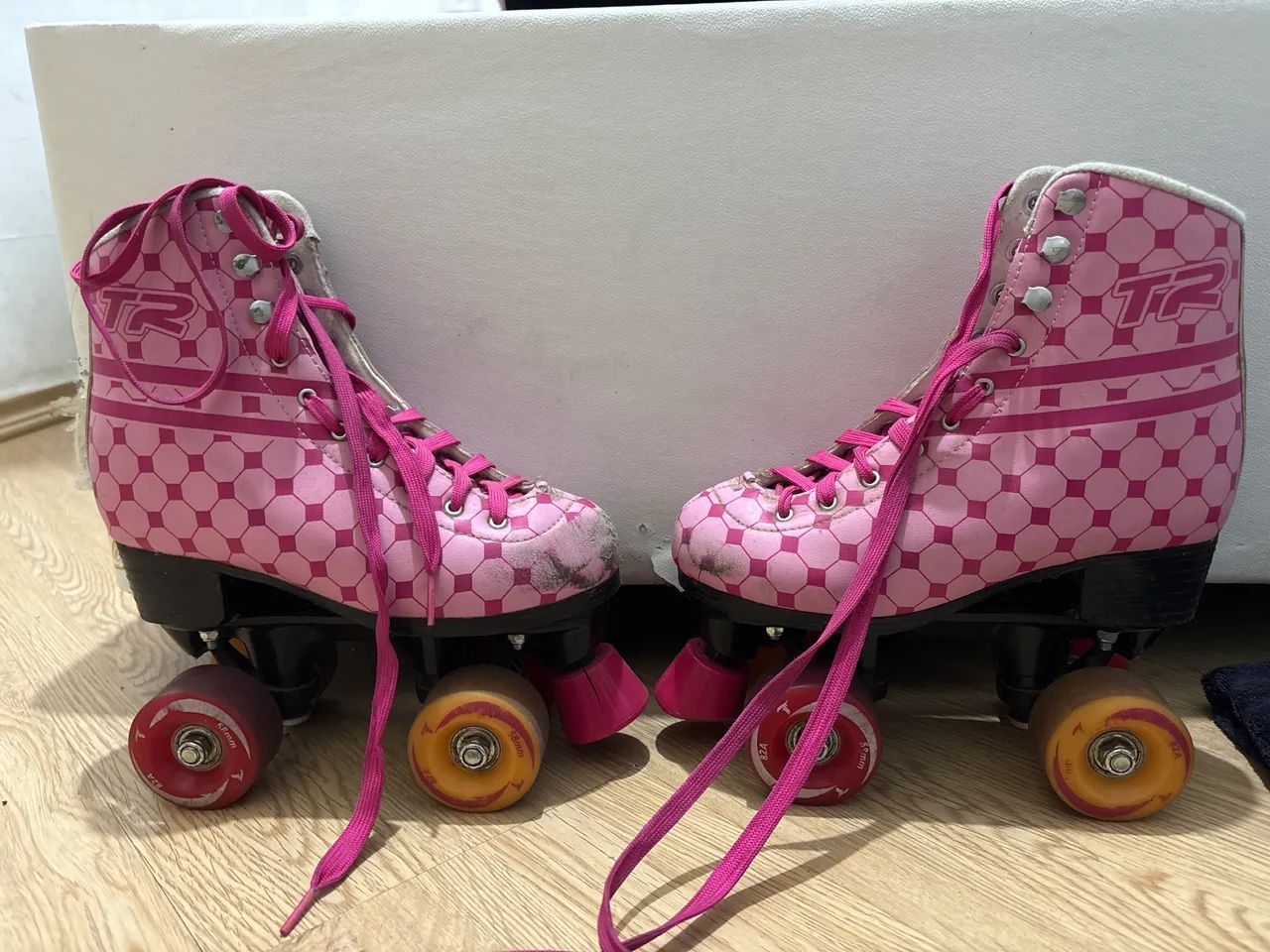 Patins quad retrô rosa - Traxart 