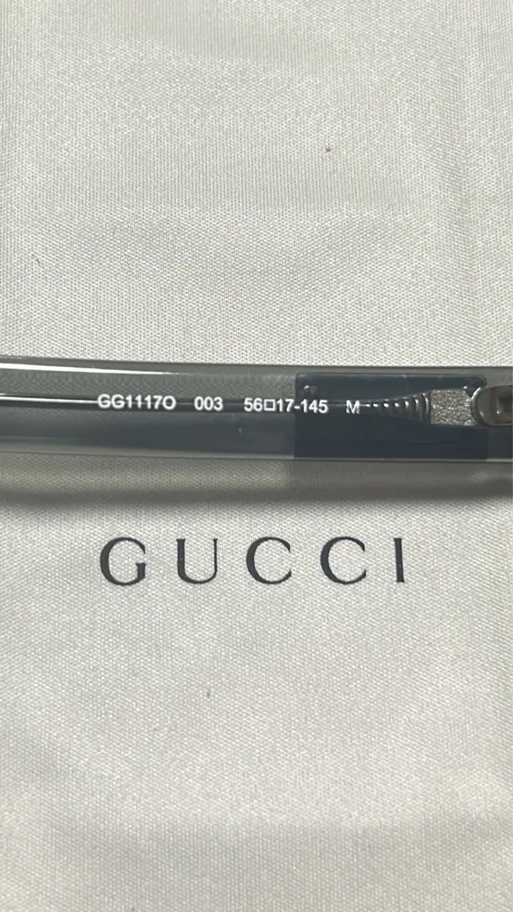 óculos armação gucci gg1117o preto - Foto 4