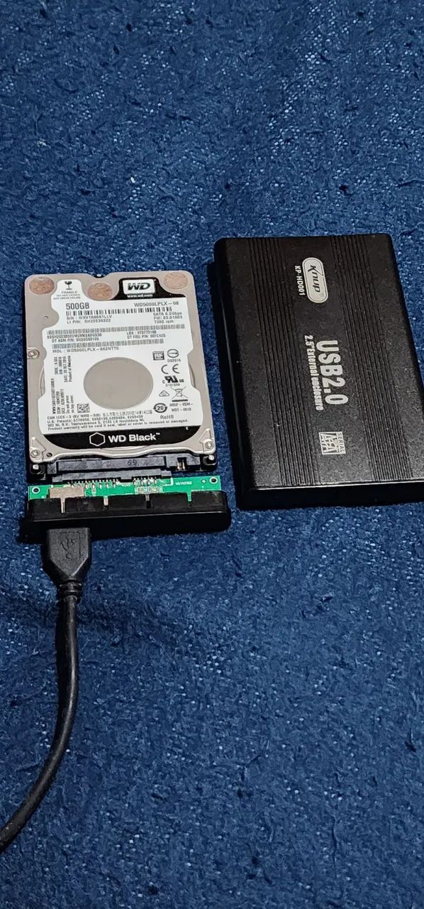 HD 500gb WD + Adaptador - Foto 4