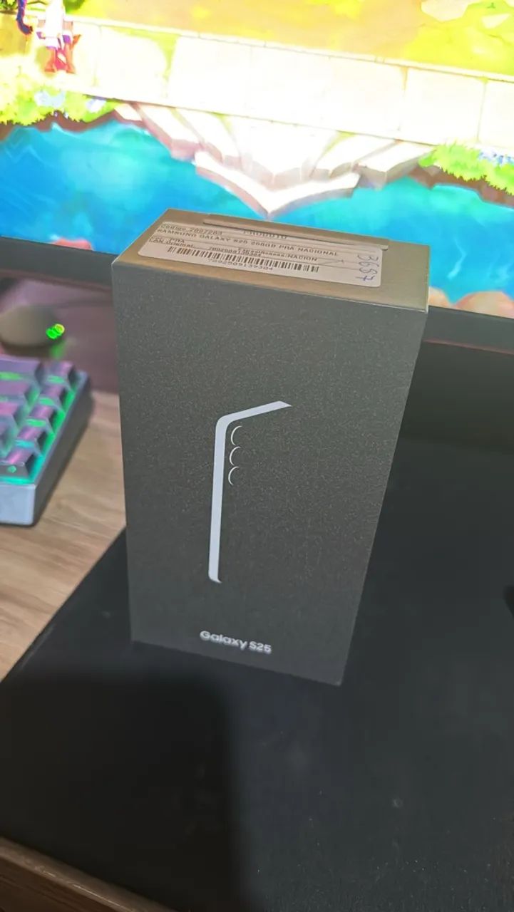 S25 256gb novo com nota