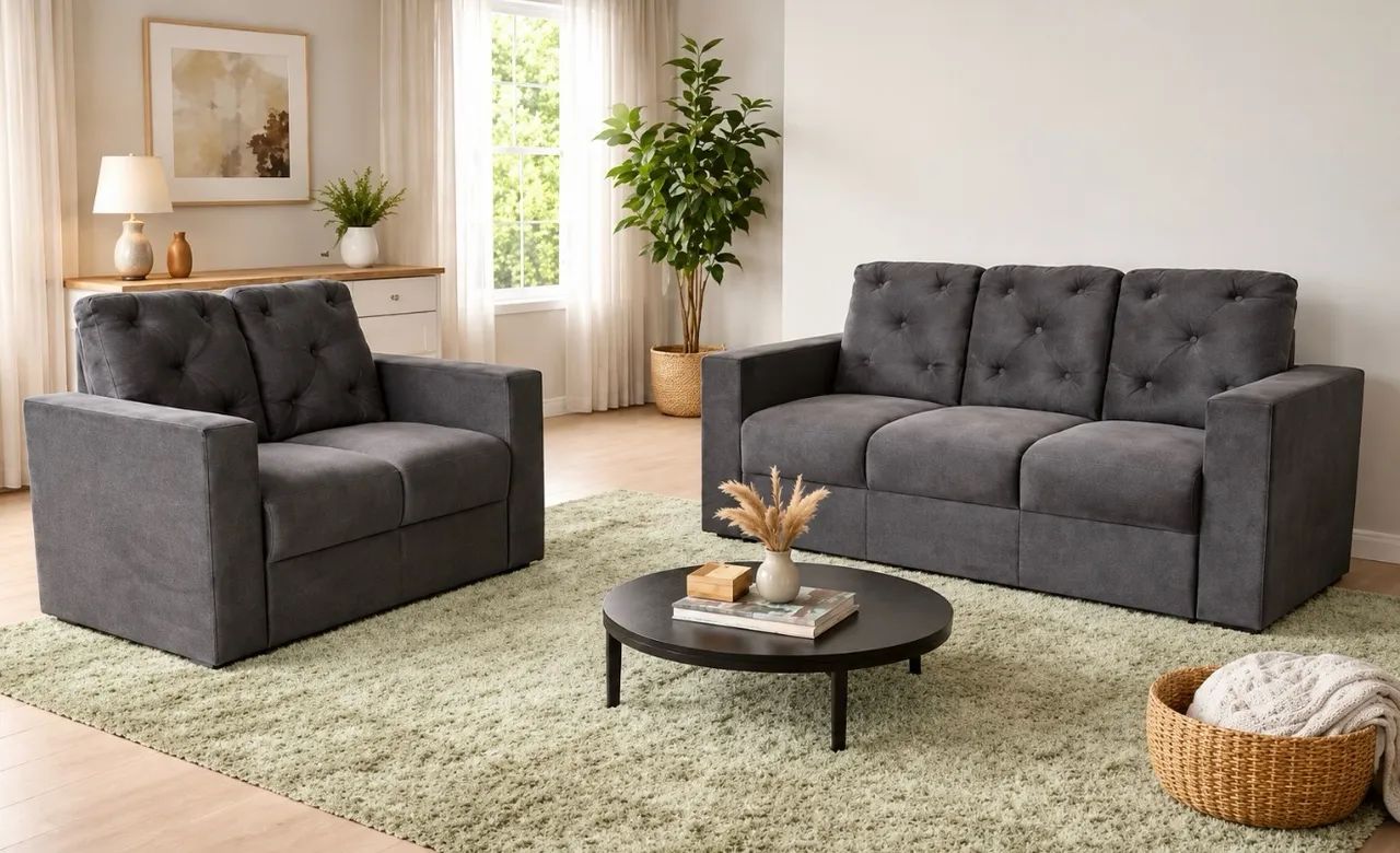Vendo sofá 3 e 2 lugares - entregamos hoje 