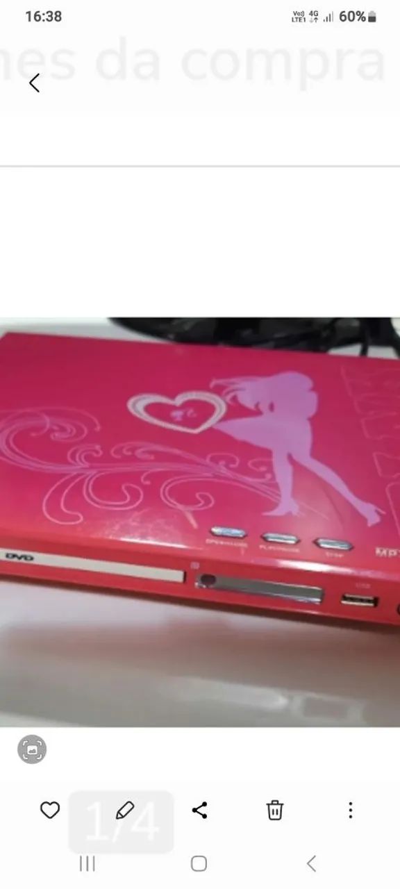 Dvd Tectoy KARAOKE DA BARBIE. Com controle remoto e cabo av e microfone.conservado  - Foto 3