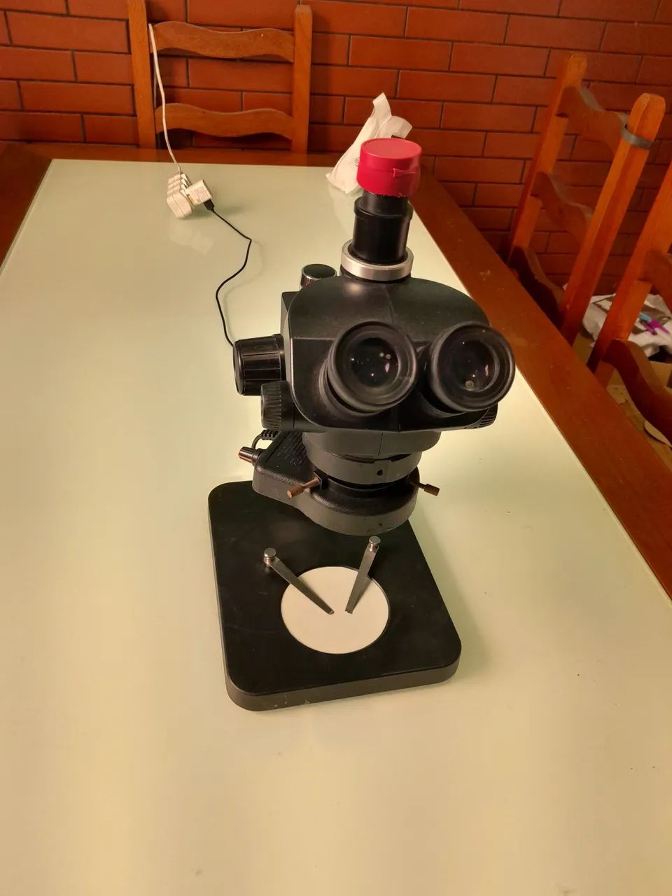 Microscópio trinocular  - Foto 4