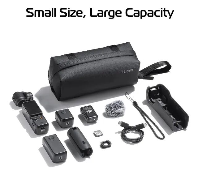 Ulanzi PK-04 Bag Estojo Macio para Camera DJI Osmo Pocket 3 Preto - Foto 2